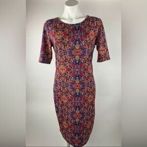 Kaleidoscope Mirror Pencil Stretch Dress